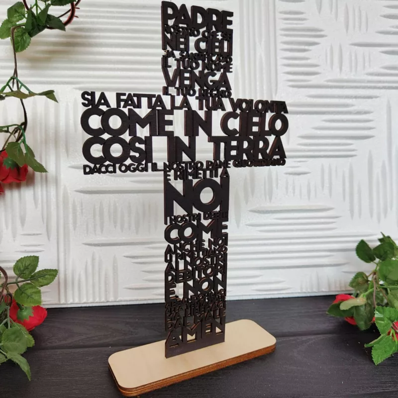 Croce Preghiera Padre Nostro - immagine 3