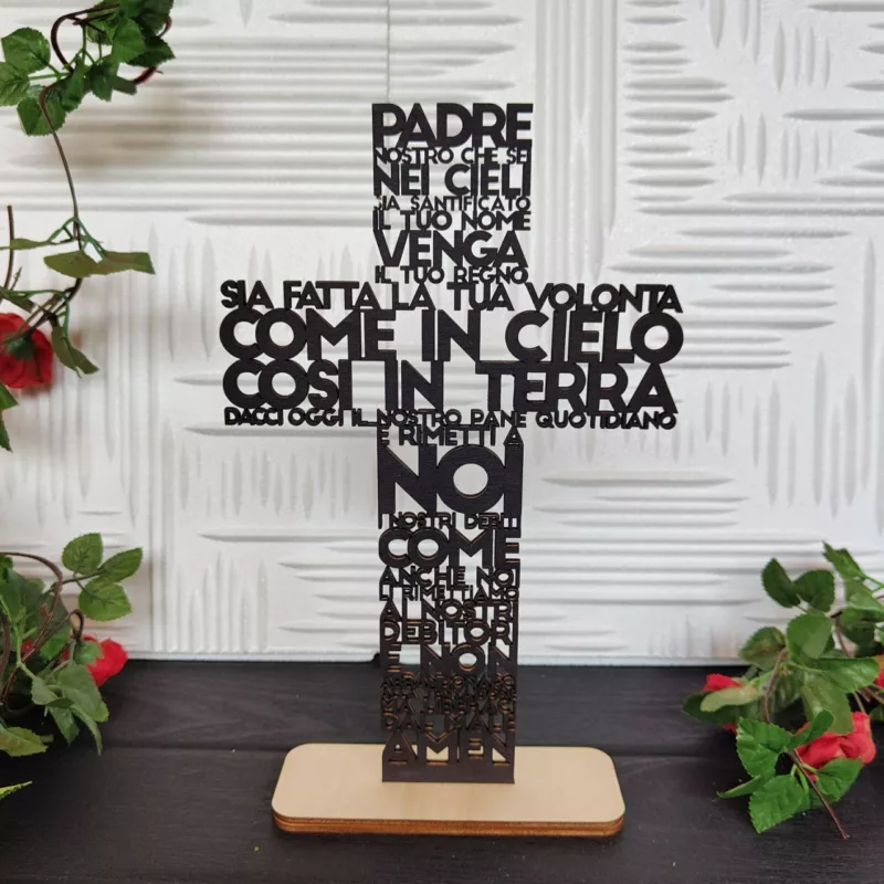 Croce Preghiera Padre Nostro - immagine 4