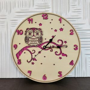 Orologio Civetta da parete e da tavolo - Lasercut - 30cm / 12" Clock