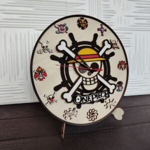 Orologio One Piece con Jolly Rogers | 30cm diametro | 12"Clock | Personaggi Anime