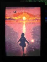 Litofania - Maghetta - 13x18cm - incorniciato - retroilluminato - USB - cavo usb-c incluso