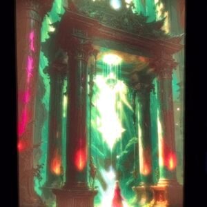 Litofania - Il Portale - 13x18cm - incorniciato - retroilluminato - USB - cavo usb-c incluso