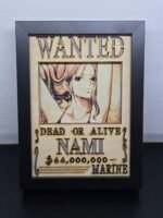 Lightbox OnePiece - Nami - WANTED - 13x18cm - incorniciato - USB - cavo usb-c incluso