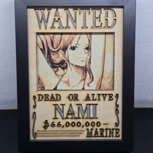 Lightbox OnePiece - Nami - WANTED - 13x18cm - incorniciato - USB - cavo usb-c incluso