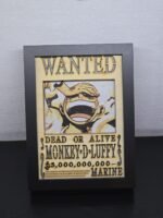Lightbox OnePiece - Luffy Gear 5 - WANTED - 13x18cm - incorniciato - USB - cavo usb-c incluso