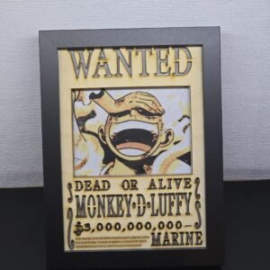 Lightbox OnePiece - Luffy Gear 5 - WANTED - 13x18cm - incorniciato - USB - cavo usb-c incluso