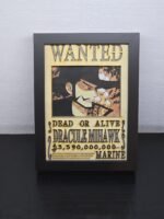 Lightbox OnePiece - Dracule Mihawk - WANTED - 13x18cm - incorniciato - USB - cavo usb-c incluso