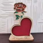 Rosa Cornice Portafoto - Ti Voglio bene - Ideale per la Festa della Mamma