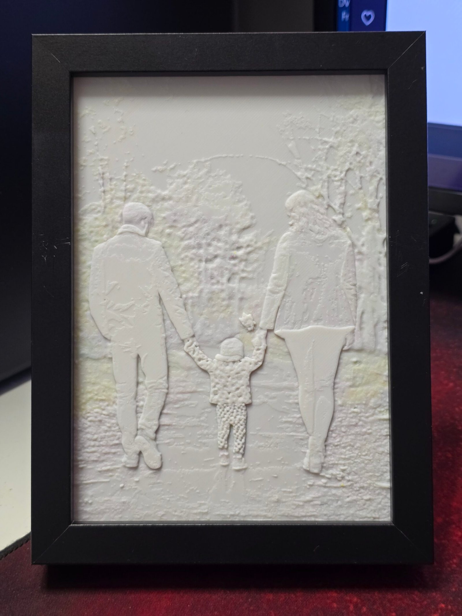 Litofania Personalizzata con la Tua Foto – Stampa 3D | Luce Notturna Retroilluminata - immagine 2