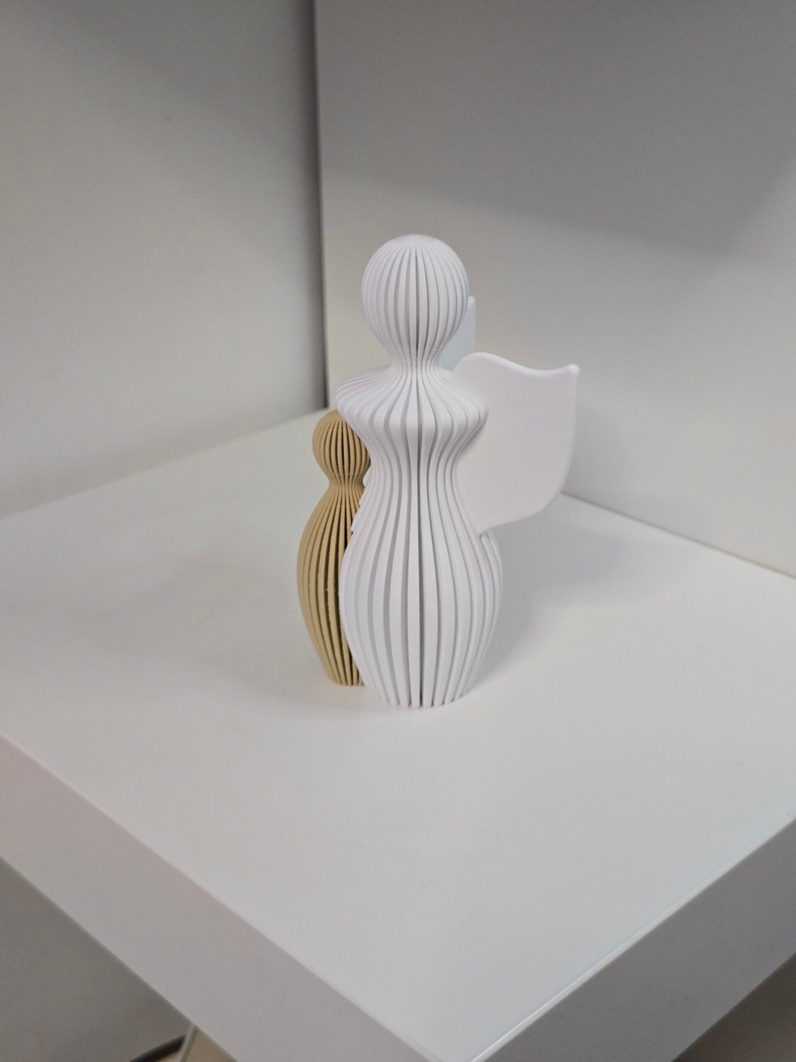 Coppia di Figure Astratte – Sculture 3D con Design Angelico - immagine 4