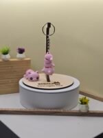 Portachiavi Maialino Articolato – Stampa 3D | Design Tenero e Flessibile | Accessorio Decorativo