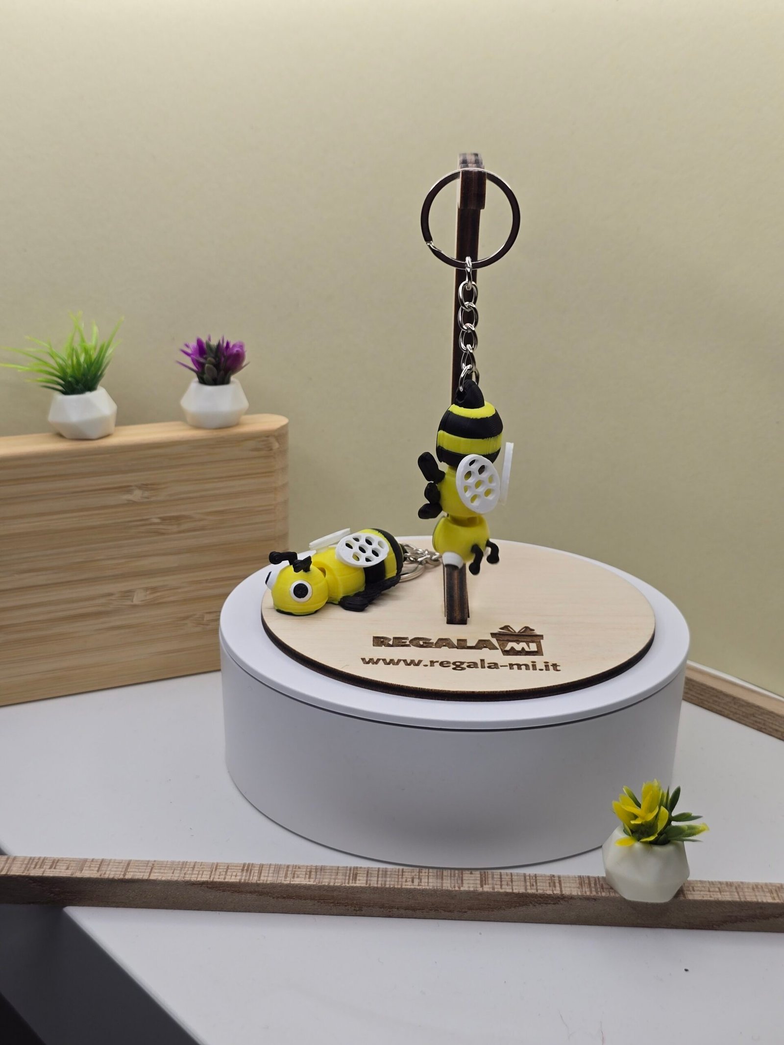 Portachiavi Ape Articolata – Stampa 3D | Design Simpatico e Flessibile | Accessorio Decorativo