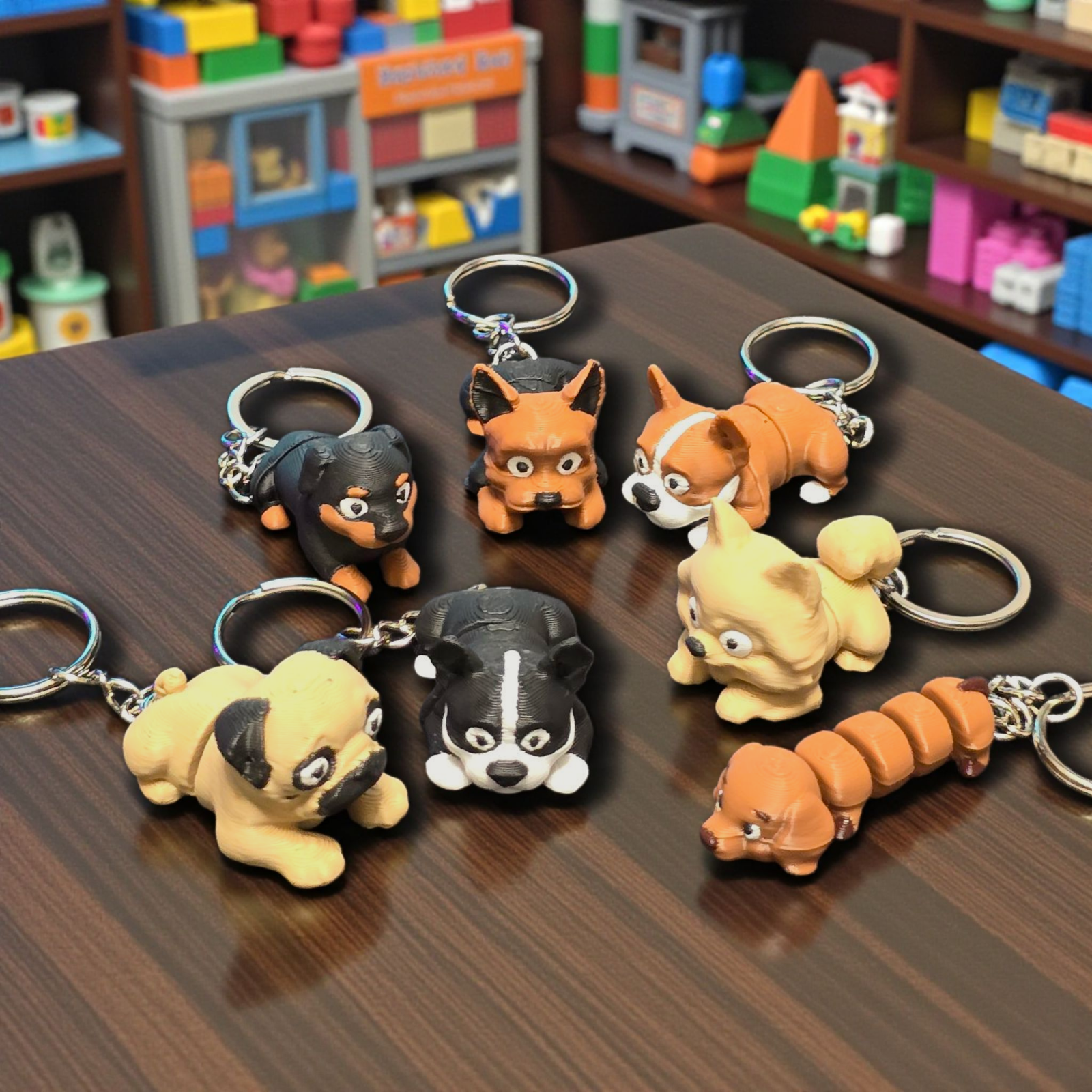 Portachiavi Cane Personalizzato – Stampa 3D | Razze a Scelta | Idea Regalo per Amanti degli Animali