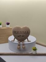 Cuore “MAMMA” con Gambe Articolate – Stampa 3D | Idea Regalo Affettuosa | Decorazione Flessibile da Scrivania