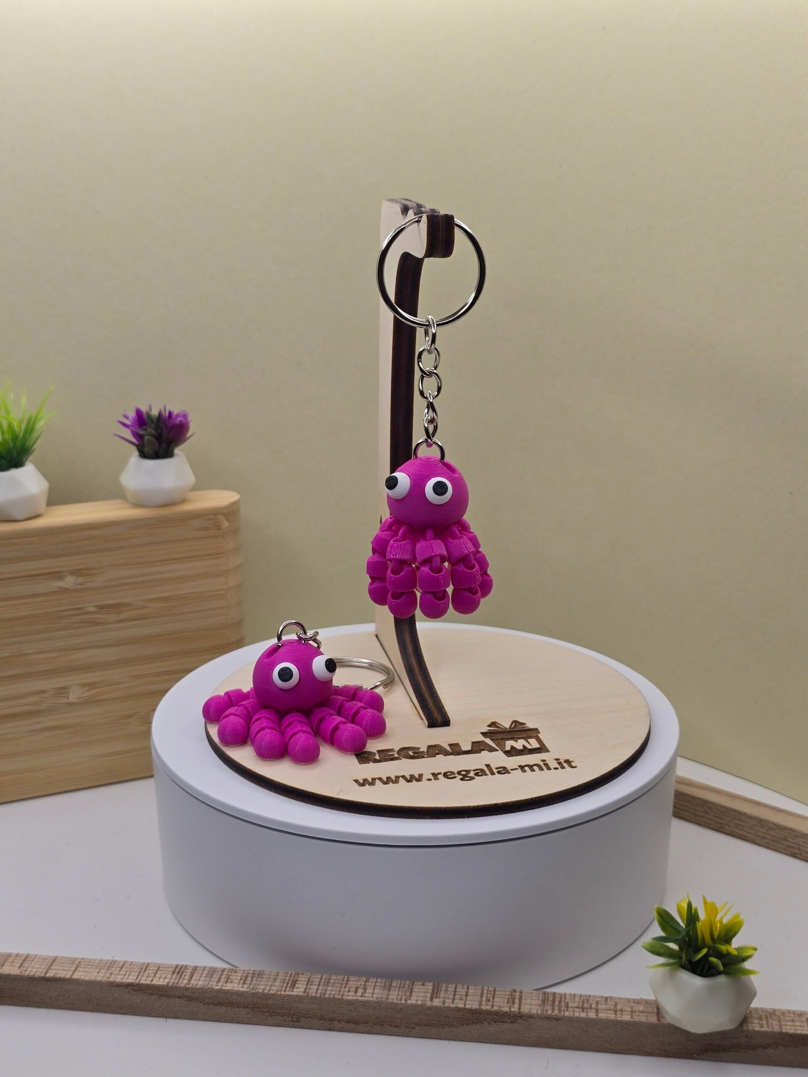 Portachiavi Polipo Articolato – Stampa 3D | Design Giocoso | Disponibile in Vari Colori - immagine 5