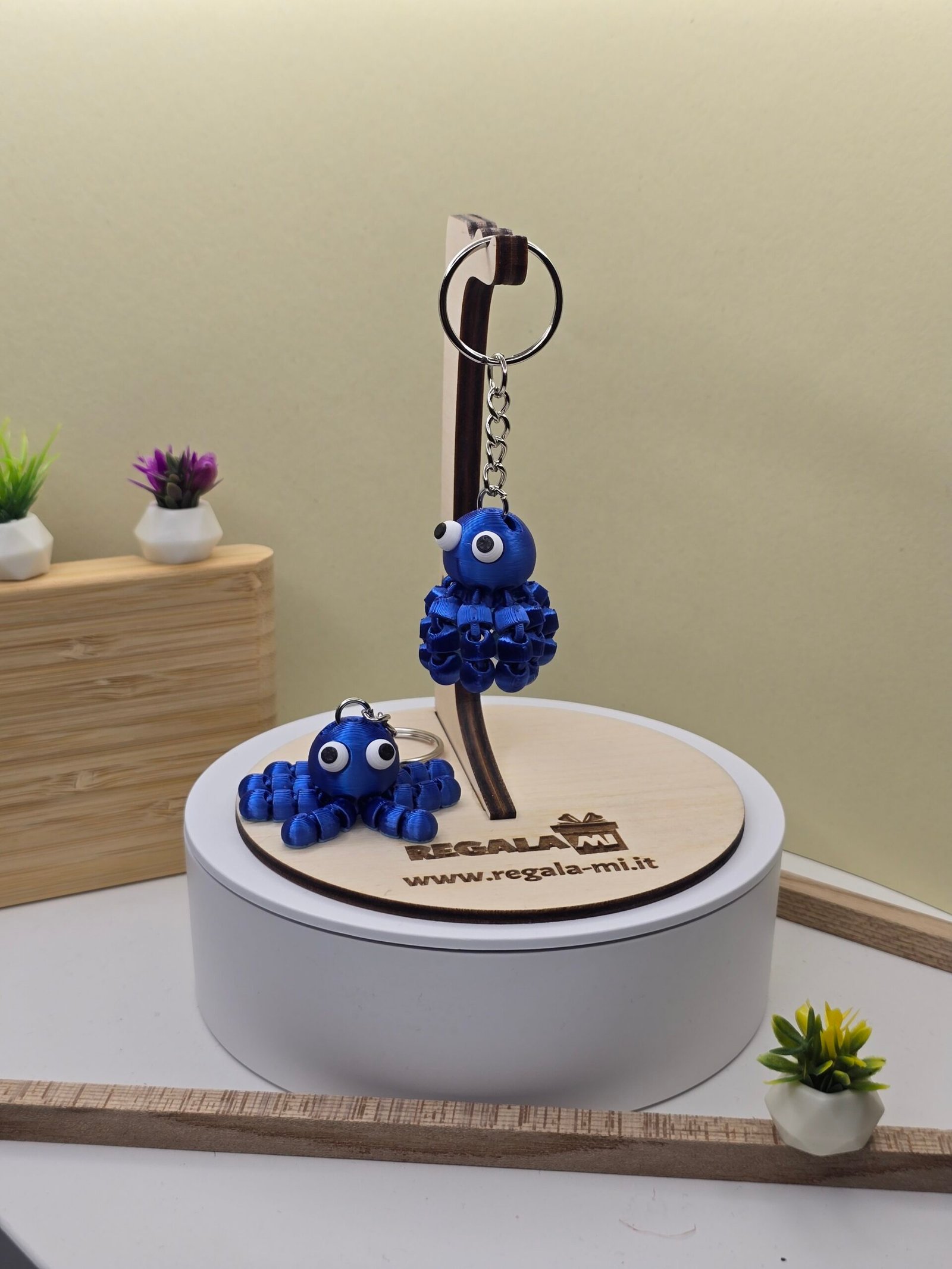 Portachiavi Polipo Articolato – Stampa 3D | Design Giocoso | Disponibile in Vari Colori - immagine 3