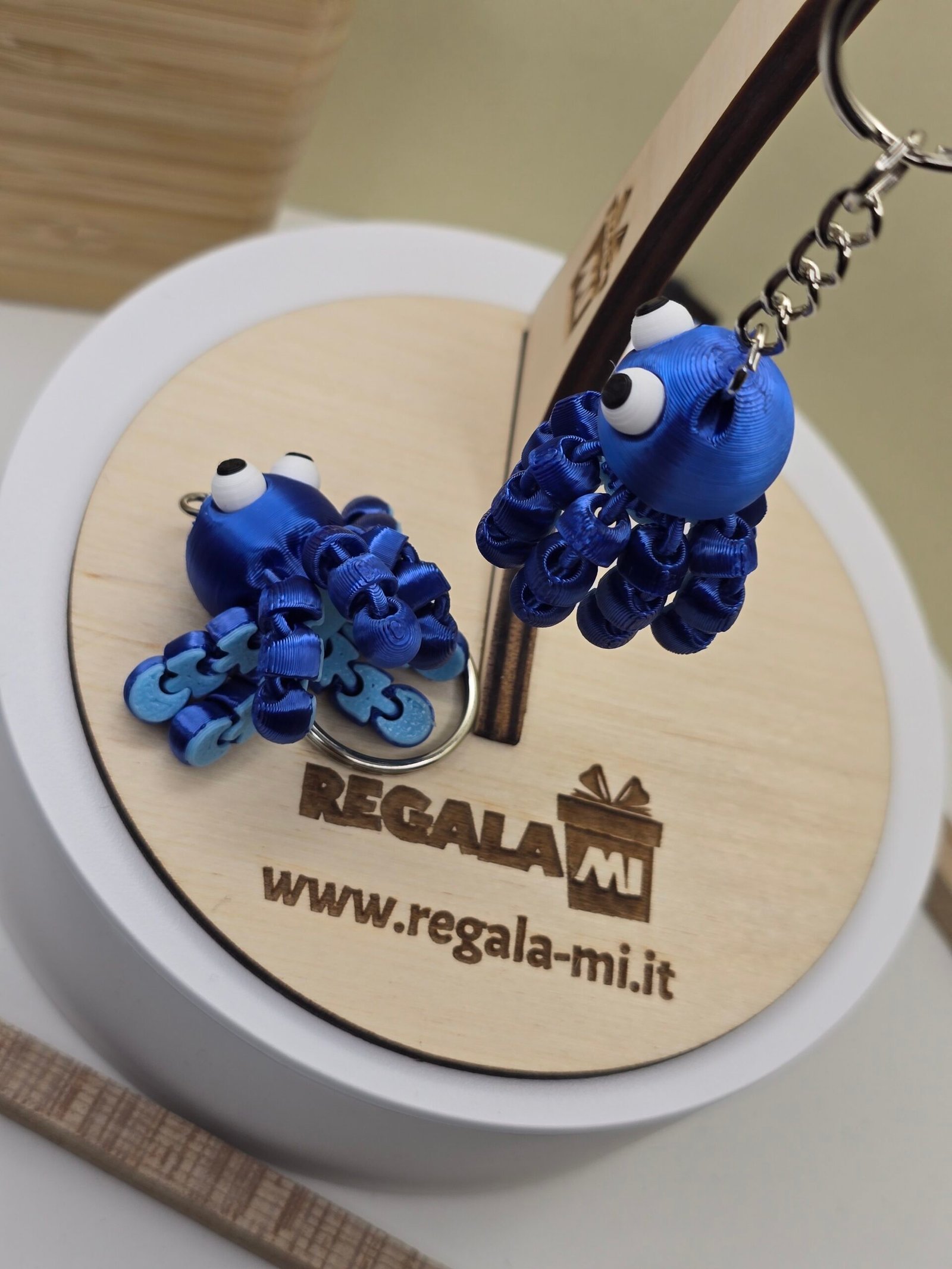 Portachiavi Polipo Articolato – Stampa 3D | Design Giocoso | Disponibile in Vari Colori - immagine 4