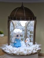 Diorama Frozen – Elsa & Olaf | Scenografia con LED USB | Magia da Collezione