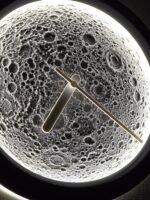 Orologio da parete Luna con LED USB