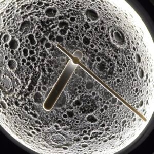 Orologio da parete Luna con LED USB