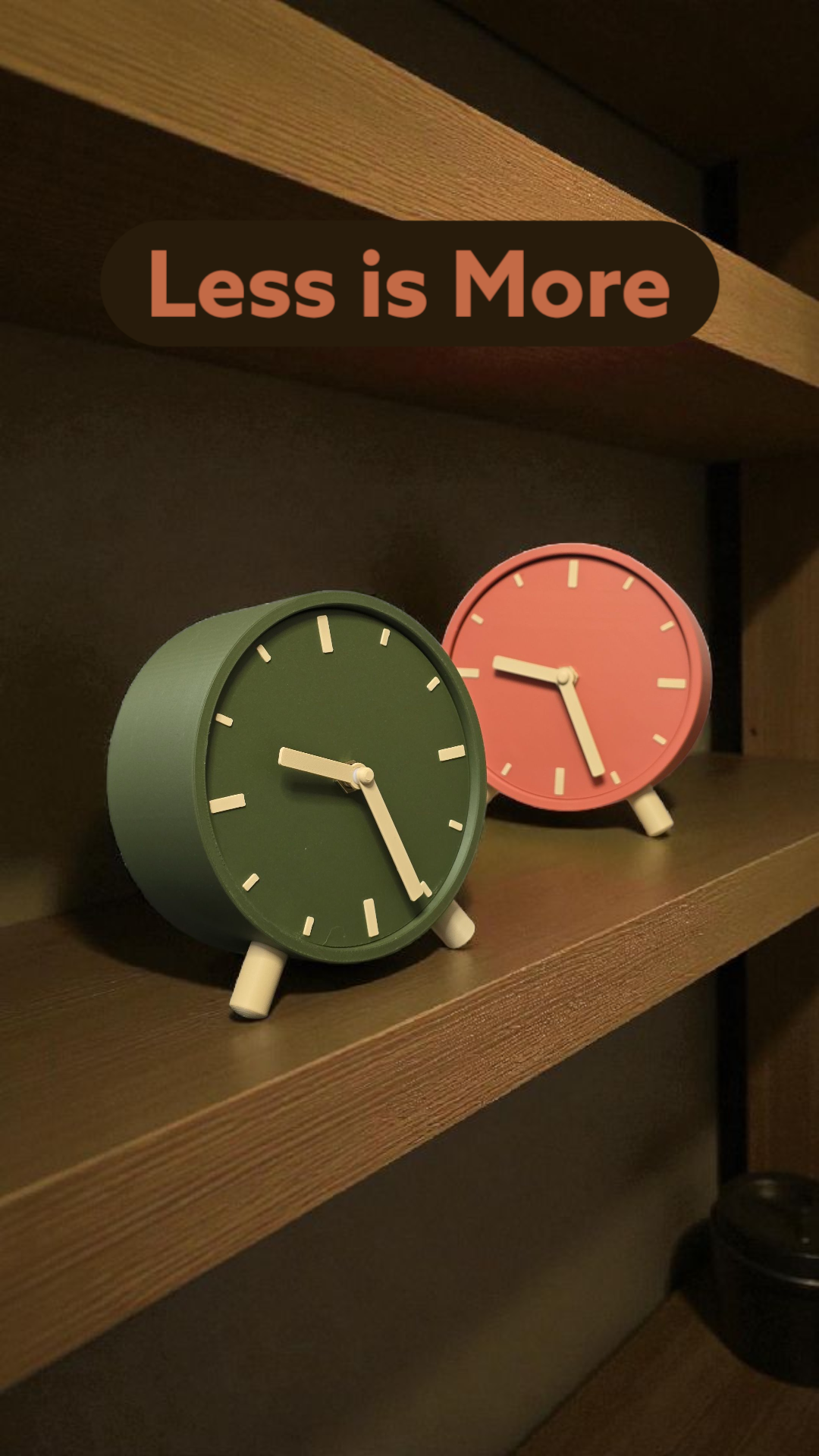 Eleganza Minimal: Orologio da Scrivania 13cm